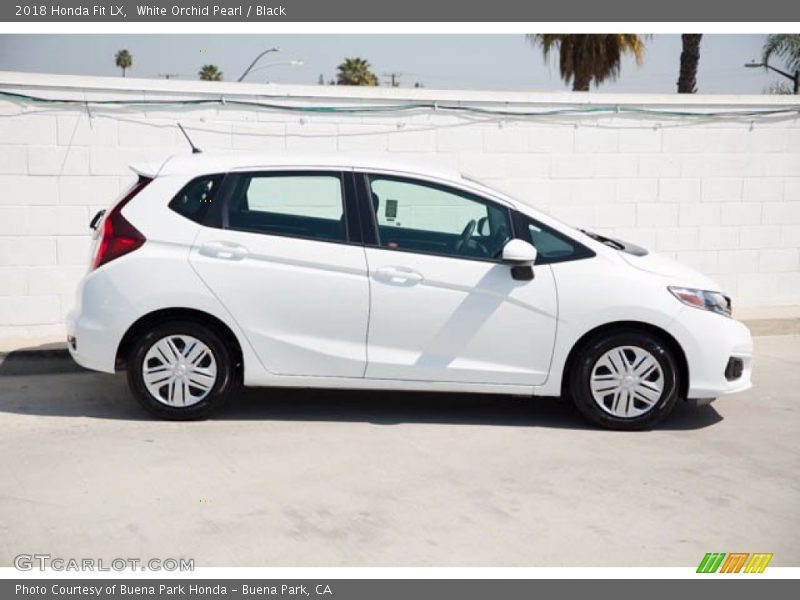 White Orchid Pearl / Black 2018 Honda Fit LX