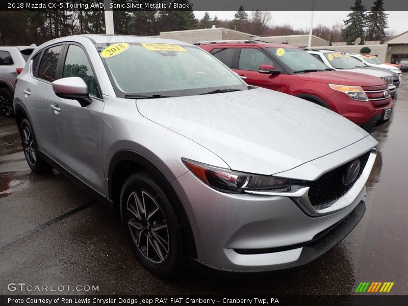 Sonic Silver Metallic / Black 2018 Mazda CX-5 Touring AWD