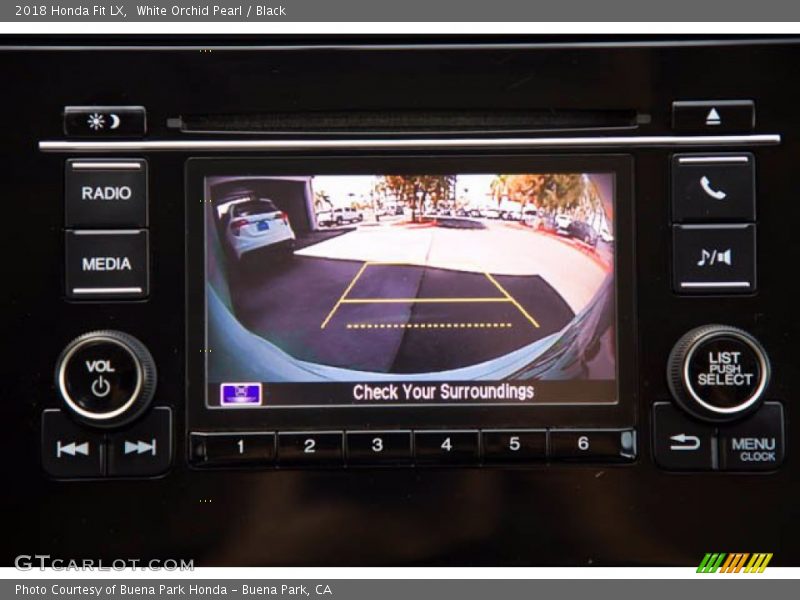 White Orchid Pearl / Black 2018 Honda Fit LX