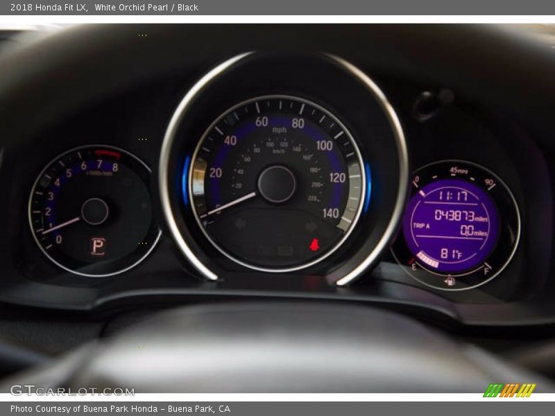 White Orchid Pearl / Black 2018 Honda Fit LX