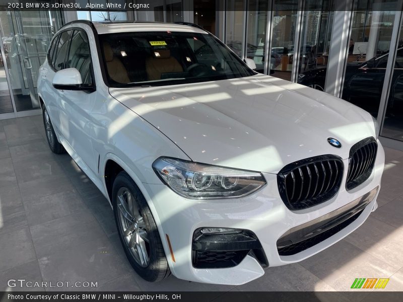 Alpine White / Cognac 2021 BMW X3 xDrive30i