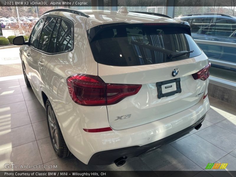 Alpine White / Cognac 2021 BMW X3 xDrive30i