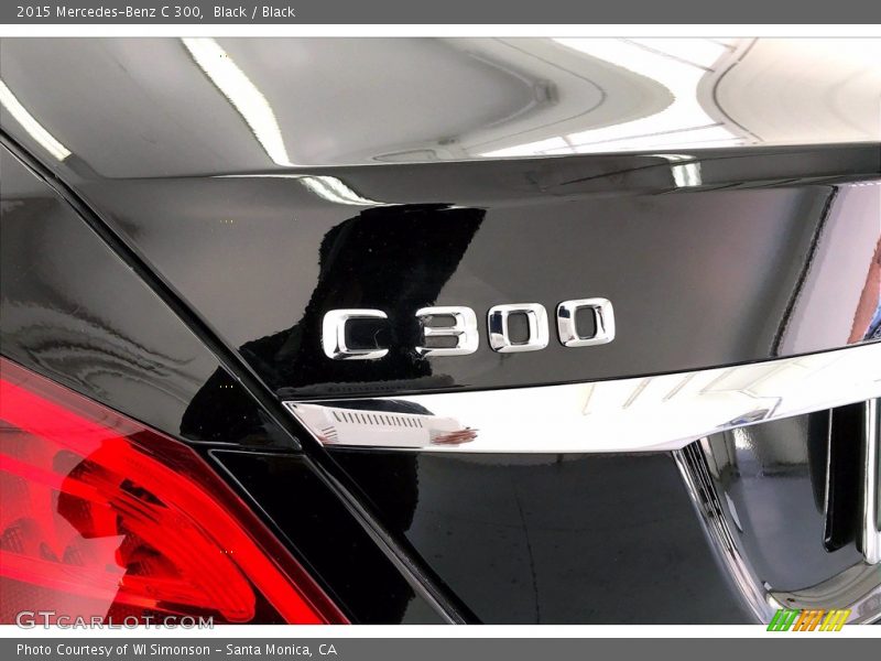 Black / Black 2015 Mercedes-Benz C 300