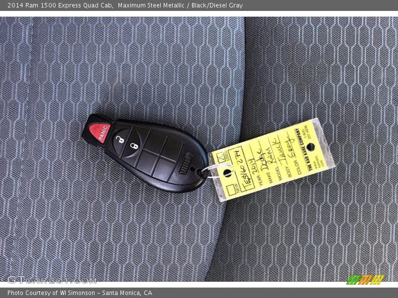 Maximum Steel Metallic / Black/Diesel Gray 2014 Ram 1500 Express Quad Cab