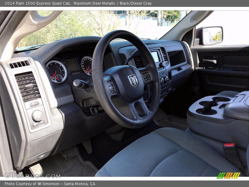 Maximum Steel Metallic / Black/Diesel Gray 2014 Ram 1500 Express Quad Cab