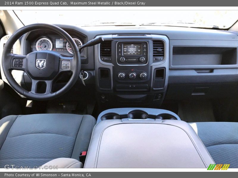 Maximum Steel Metallic / Black/Diesel Gray 2014 Ram 1500 Express Quad Cab