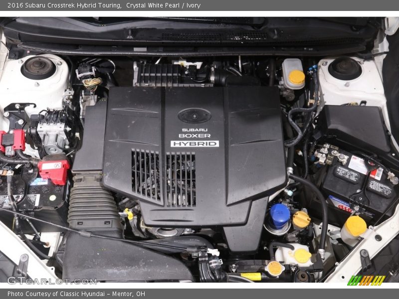  2016 Crosstrek Hybrid Touring Engine - 2.0 Liter DOHC 16-Valve VVT Horizontally Opposed 4 Cylinder Gasoline/Electric Hybrid