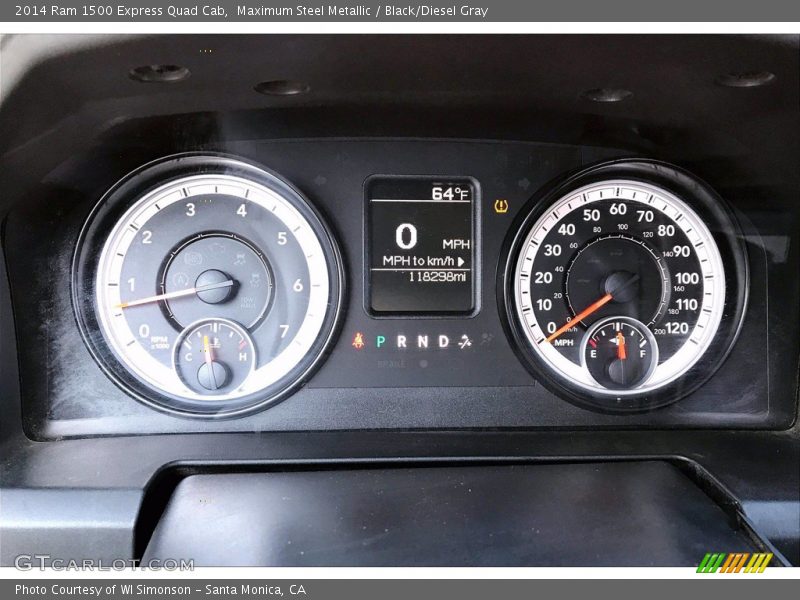 Maximum Steel Metallic / Black/Diesel Gray 2014 Ram 1500 Express Quad Cab