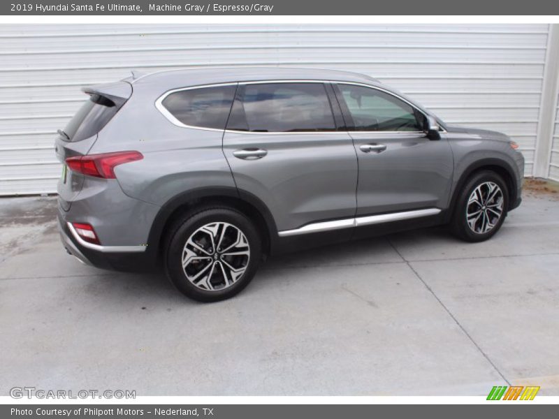 Machine Gray / Espresso/Gray 2019 Hyundai Santa Fe Ultimate