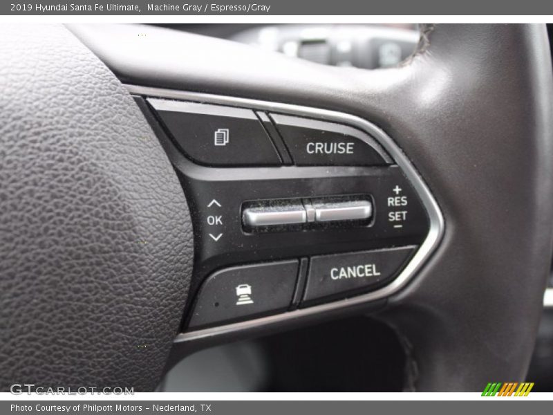 Machine Gray / Espresso/Gray 2019 Hyundai Santa Fe Ultimate