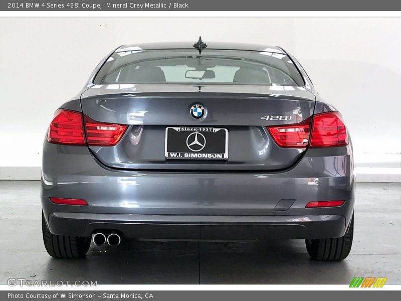 Mineral Grey Metallic / Black 2014 BMW 4 Series 428i Coupe