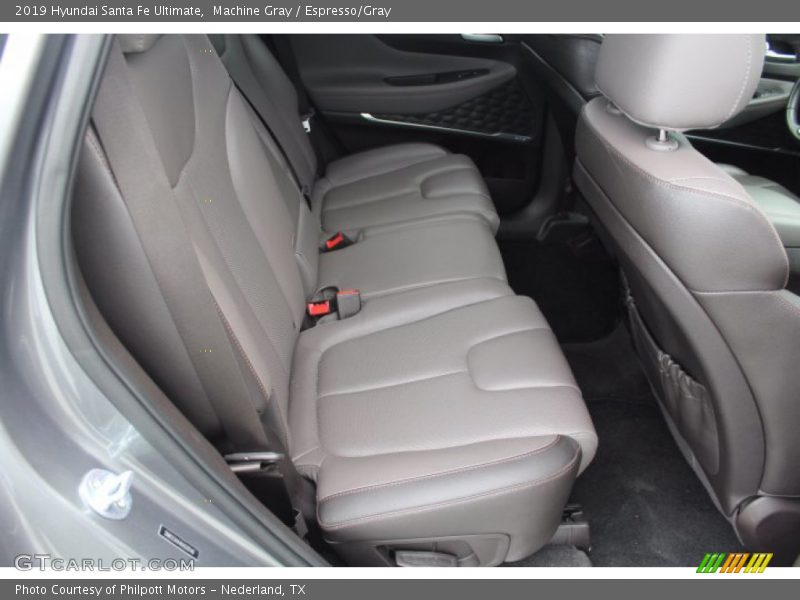 Machine Gray / Espresso/Gray 2019 Hyundai Santa Fe Ultimate