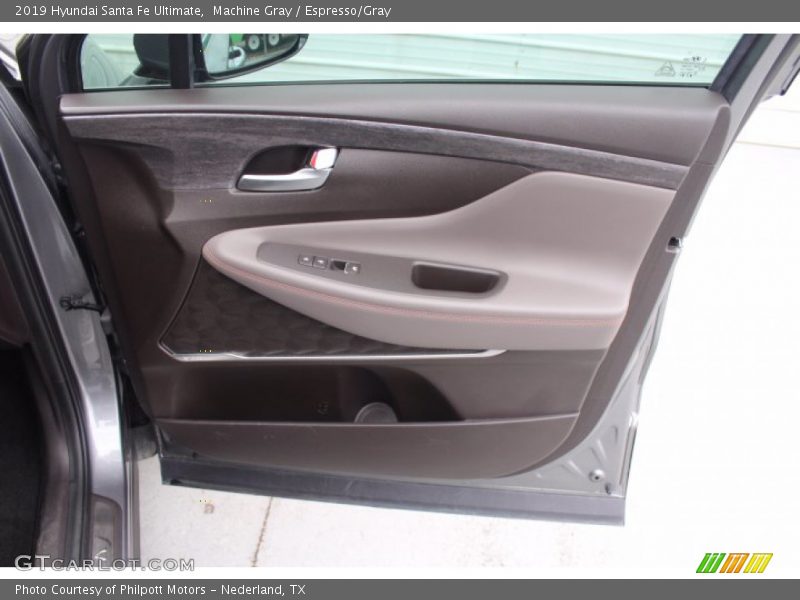 Machine Gray / Espresso/Gray 2019 Hyundai Santa Fe Ultimate