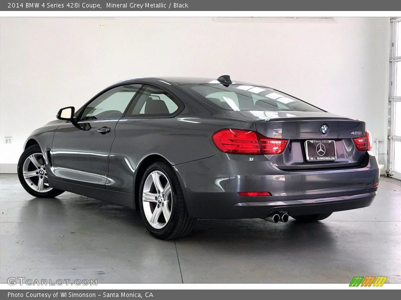 Mineral Grey Metallic / Black 2014 BMW 4 Series 428i Coupe