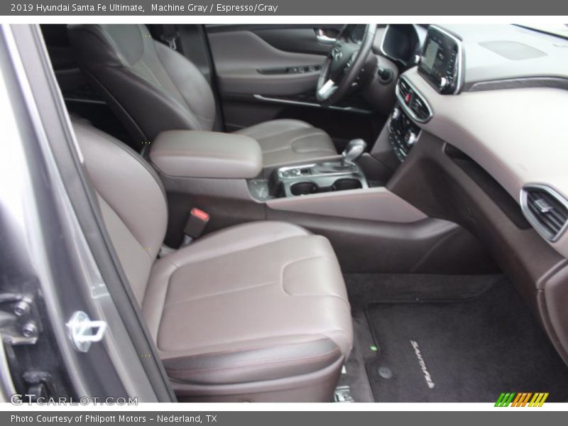 Machine Gray / Espresso/Gray 2019 Hyundai Santa Fe Ultimate