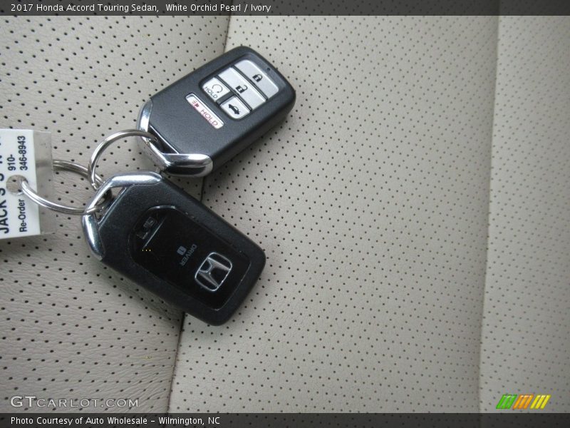White Orchid Pearl / Ivory 2017 Honda Accord Touring Sedan