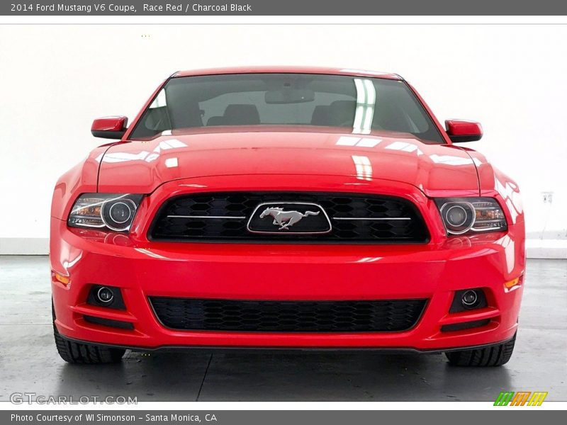 Race Red / Charcoal Black 2014 Ford Mustang V6 Coupe
