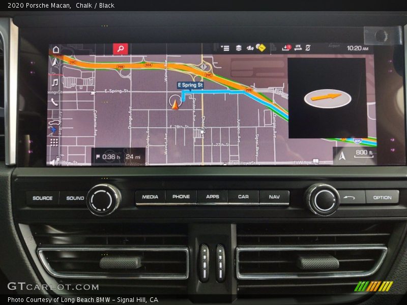 Navigation of 2020 Macan 