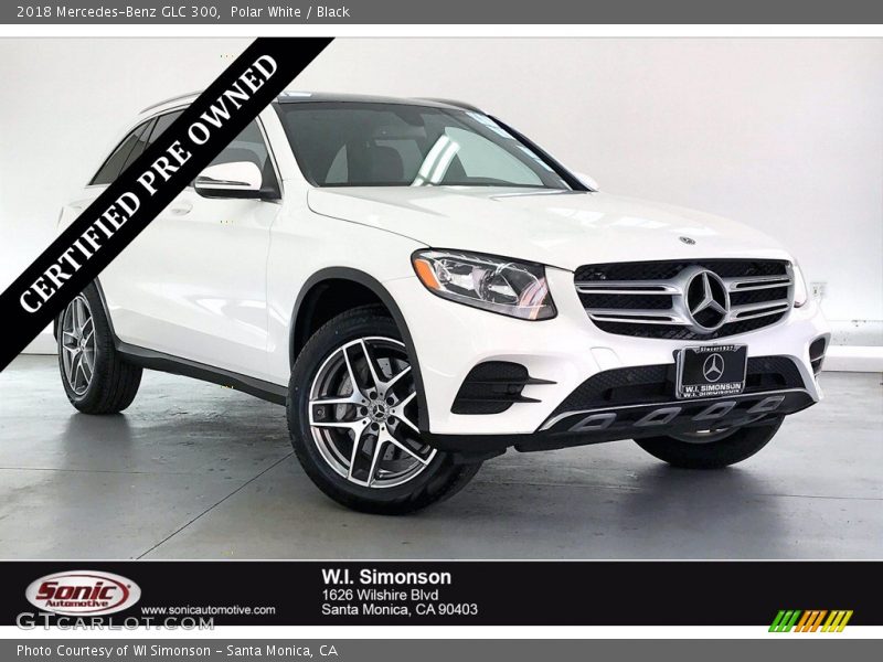 Polar White / Black 2018 Mercedes-Benz GLC 300