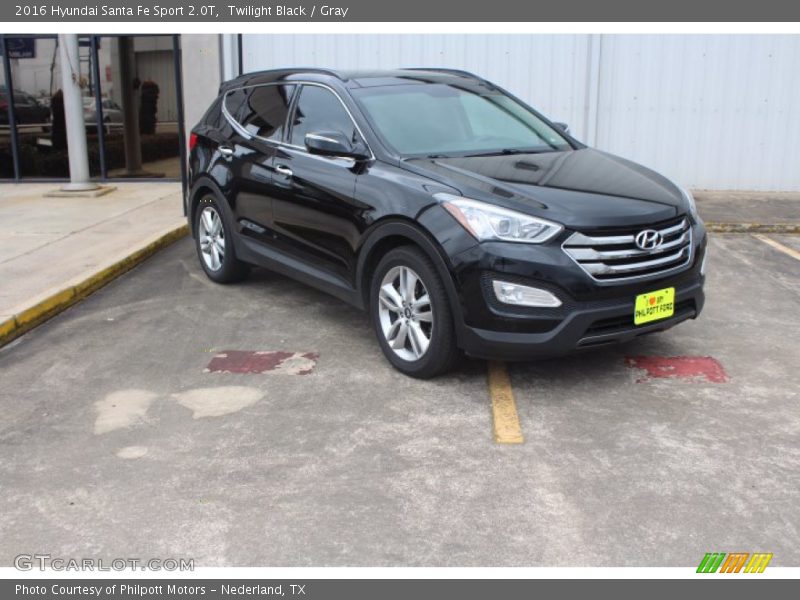 Twilight Black / Gray 2016 Hyundai Santa Fe Sport 2.0T