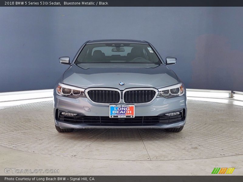 Bluestone Metallic / Black 2018 BMW 5 Series 530i Sedan