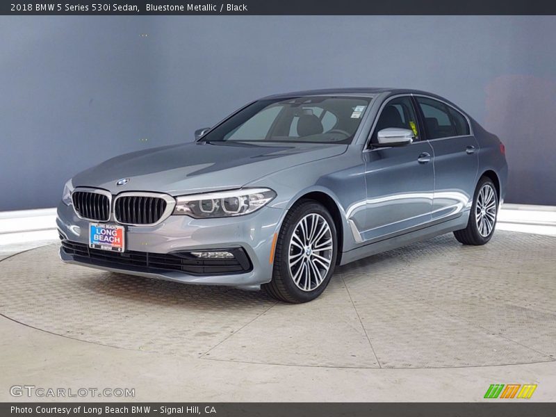 Bluestone Metallic / Black 2018 BMW 5 Series 530i Sedan