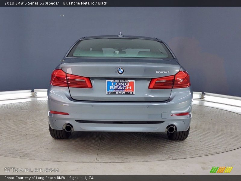 Bluestone Metallic / Black 2018 BMW 5 Series 530i Sedan