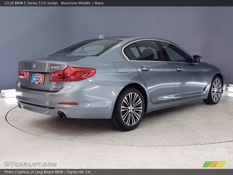 Bluestone Metallic / Black 2018 BMW 5 Series 530i Sedan
