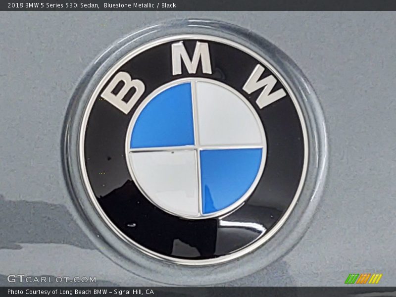 Bluestone Metallic / Black 2018 BMW 5 Series 530i Sedan