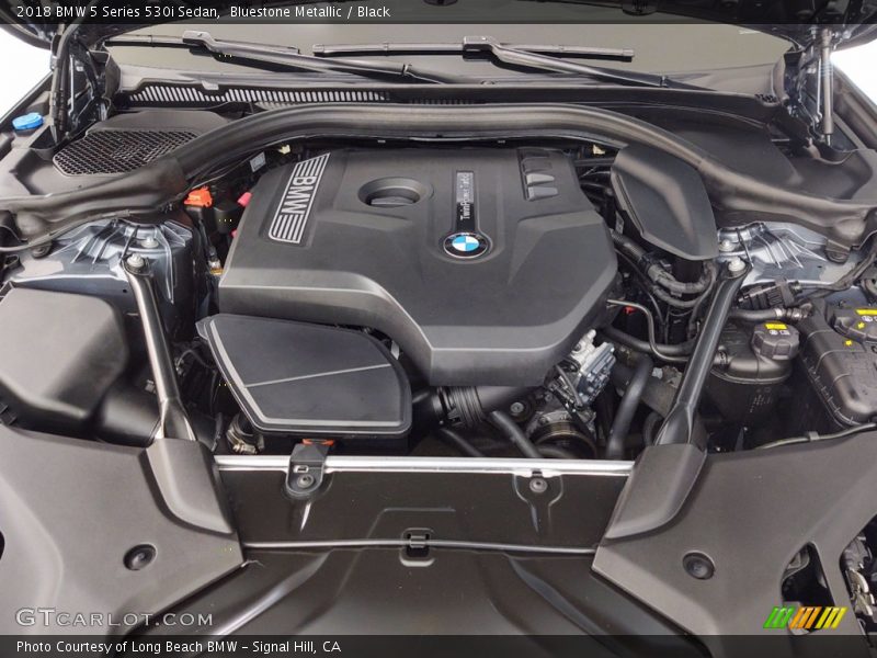 Bluestone Metallic / Black 2018 BMW 5 Series 530i Sedan