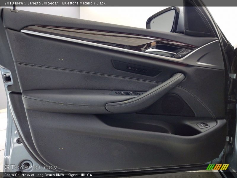 Bluestone Metallic / Black 2018 BMW 5 Series 530i Sedan