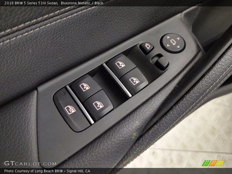 Bluestone Metallic / Black 2018 BMW 5 Series 530i Sedan