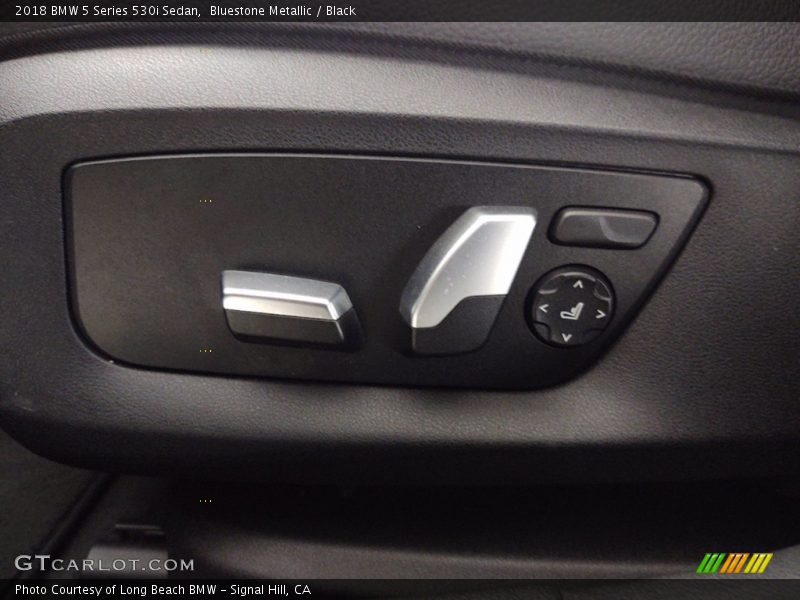 Bluestone Metallic / Black 2018 BMW 5 Series 530i Sedan