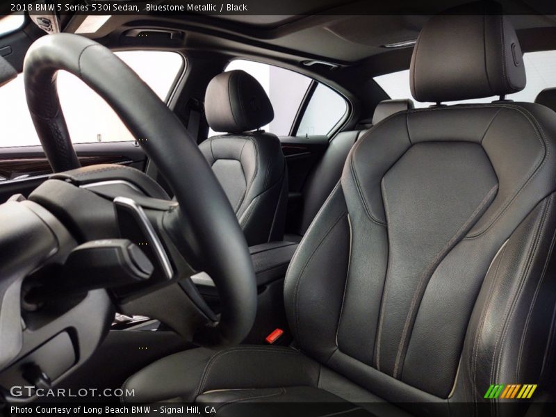 Bluestone Metallic / Black 2018 BMW 5 Series 530i Sedan