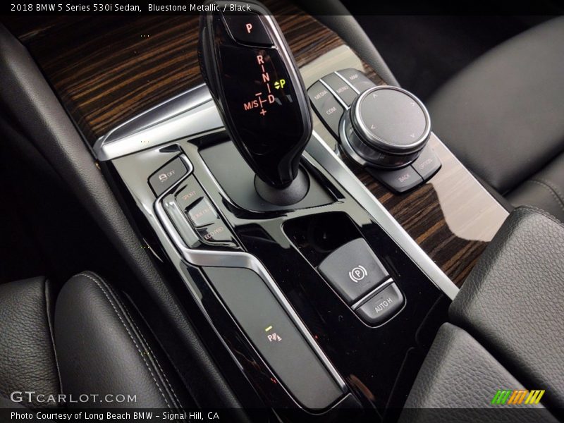 Bluestone Metallic / Black 2018 BMW 5 Series 530i Sedan