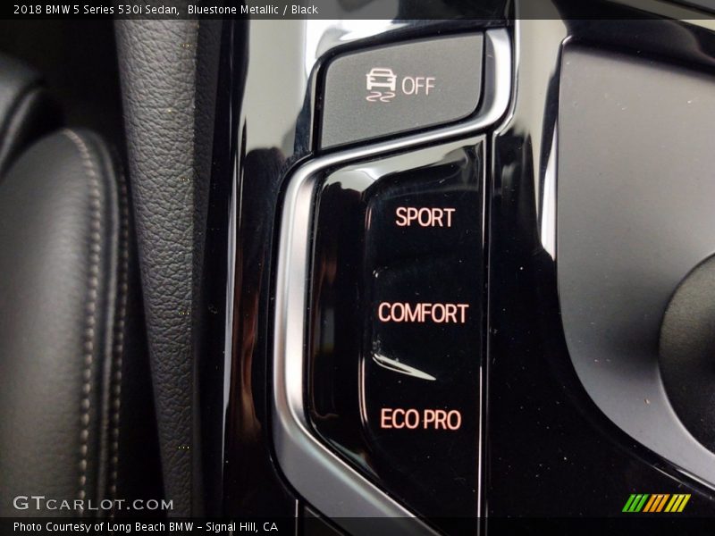 Bluestone Metallic / Black 2018 BMW 5 Series 530i Sedan