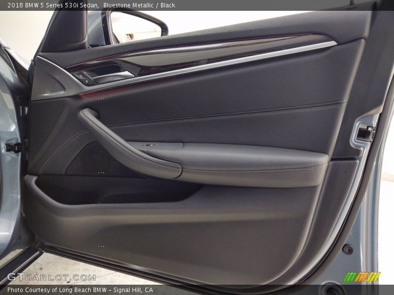 Bluestone Metallic / Black 2018 BMW 5 Series 530i Sedan