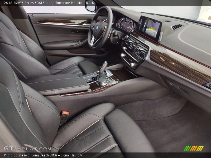 Bluestone Metallic / Black 2018 BMW 5 Series 530i Sedan