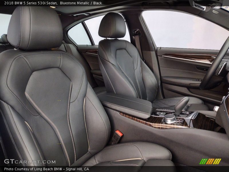 Bluestone Metallic / Black 2018 BMW 5 Series 530i Sedan