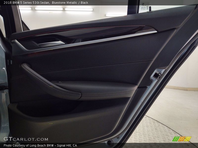 Bluestone Metallic / Black 2018 BMW 5 Series 530i Sedan