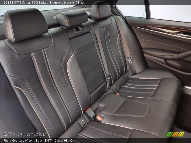 Bluestone Metallic / Black 2018 BMW 5 Series 530i Sedan