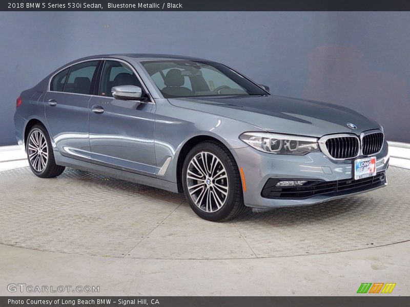 Bluestone Metallic / Black 2018 BMW 5 Series 530i Sedan