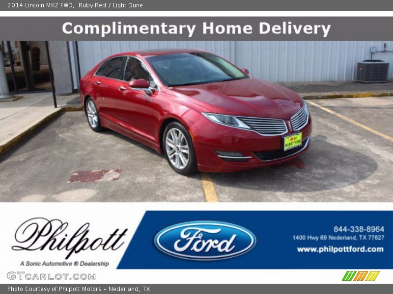 Ruby Red / Light Dune 2014 Lincoln MKZ FWD