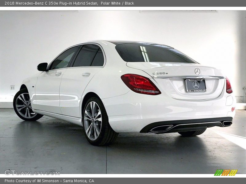 Polar White / Black 2018 Mercedes-Benz C 350e Plug-in Hybrid Sedan