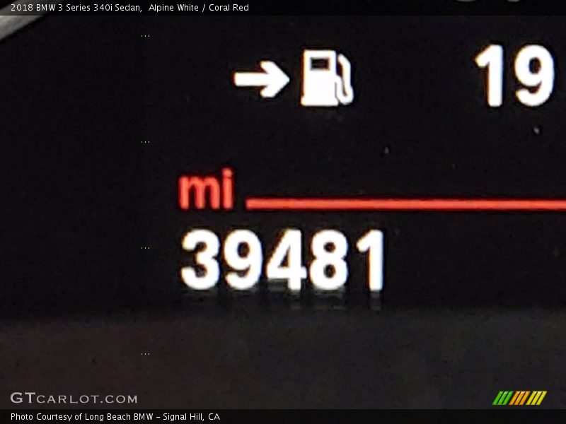 Alpine White / Coral Red 2018 BMW 3 Series 340i Sedan