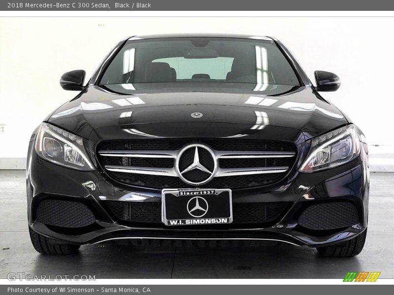 Black / Black 2018 Mercedes-Benz C 300 Sedan