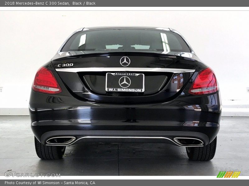 Black / Black 2018 Mercedes-Benz C 300 Sedan