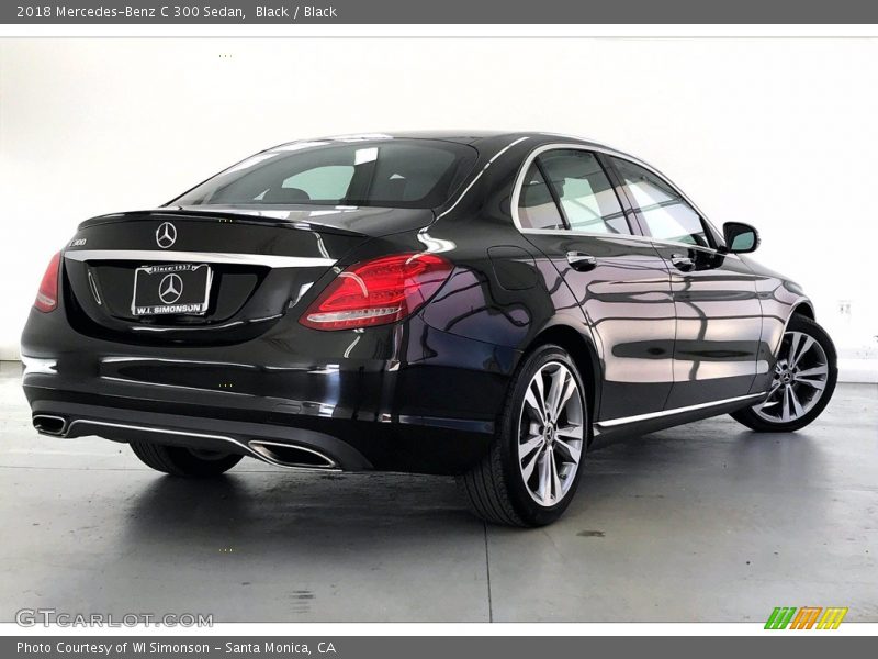 Black / Black 2018 Mercedes-Benz C 300 Sedan