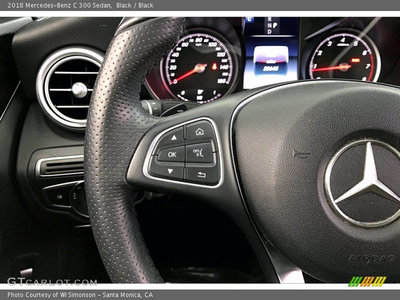 Black / Black 2018 Mercedes-Benz C 300 Sedan