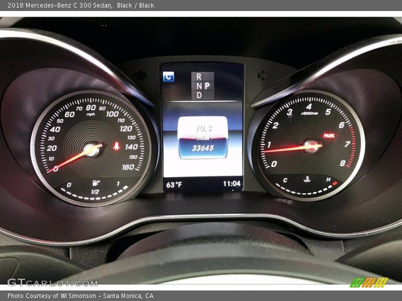Black / Black 2018 Mercedes-Benz C 300 Sedan
